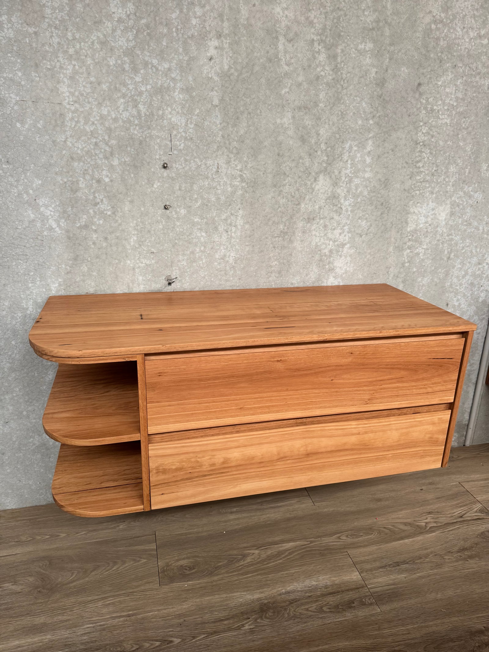 1200mm Curve Vanity Timber Top