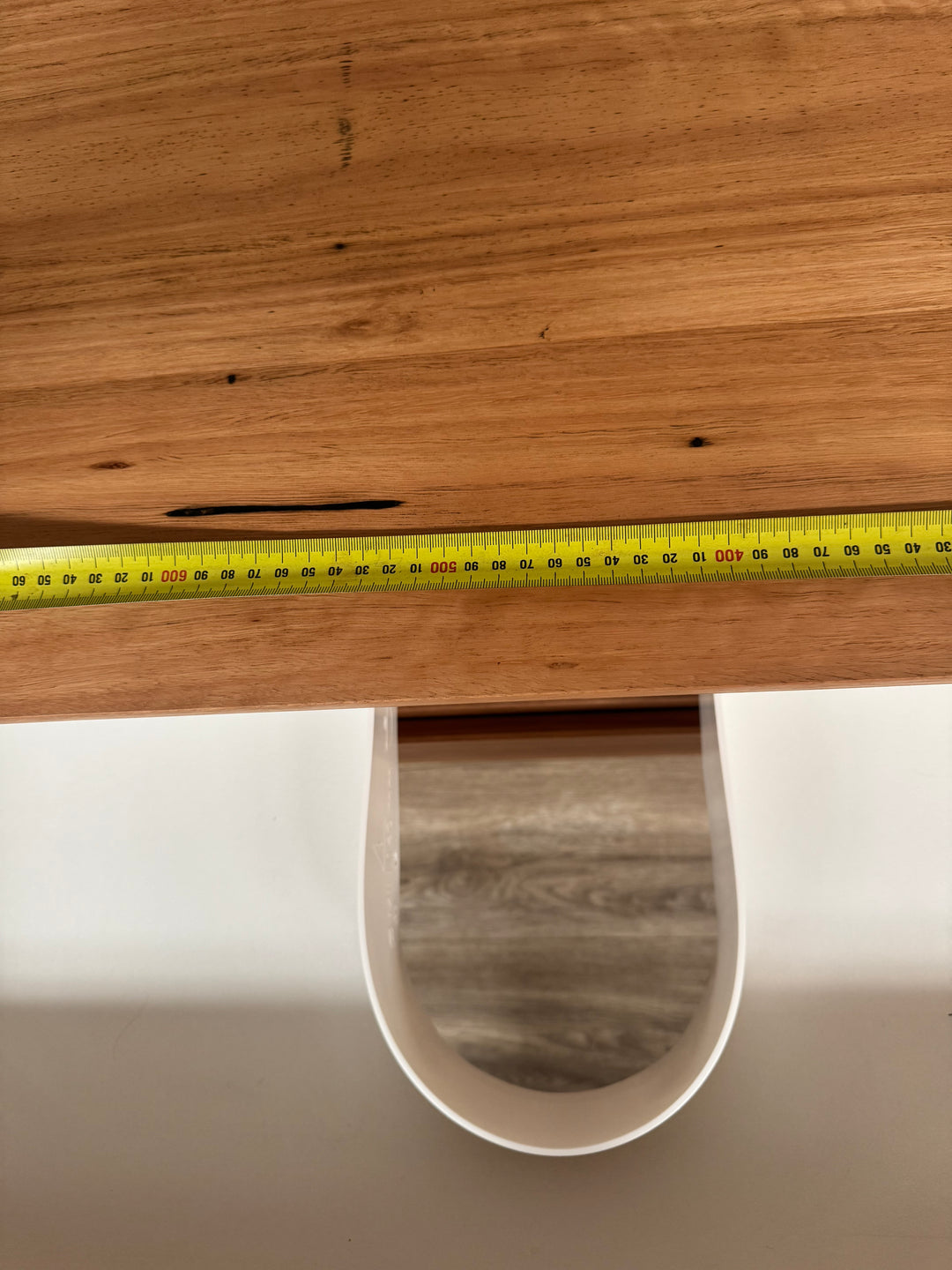1200mm Curve Vanity Timber Top