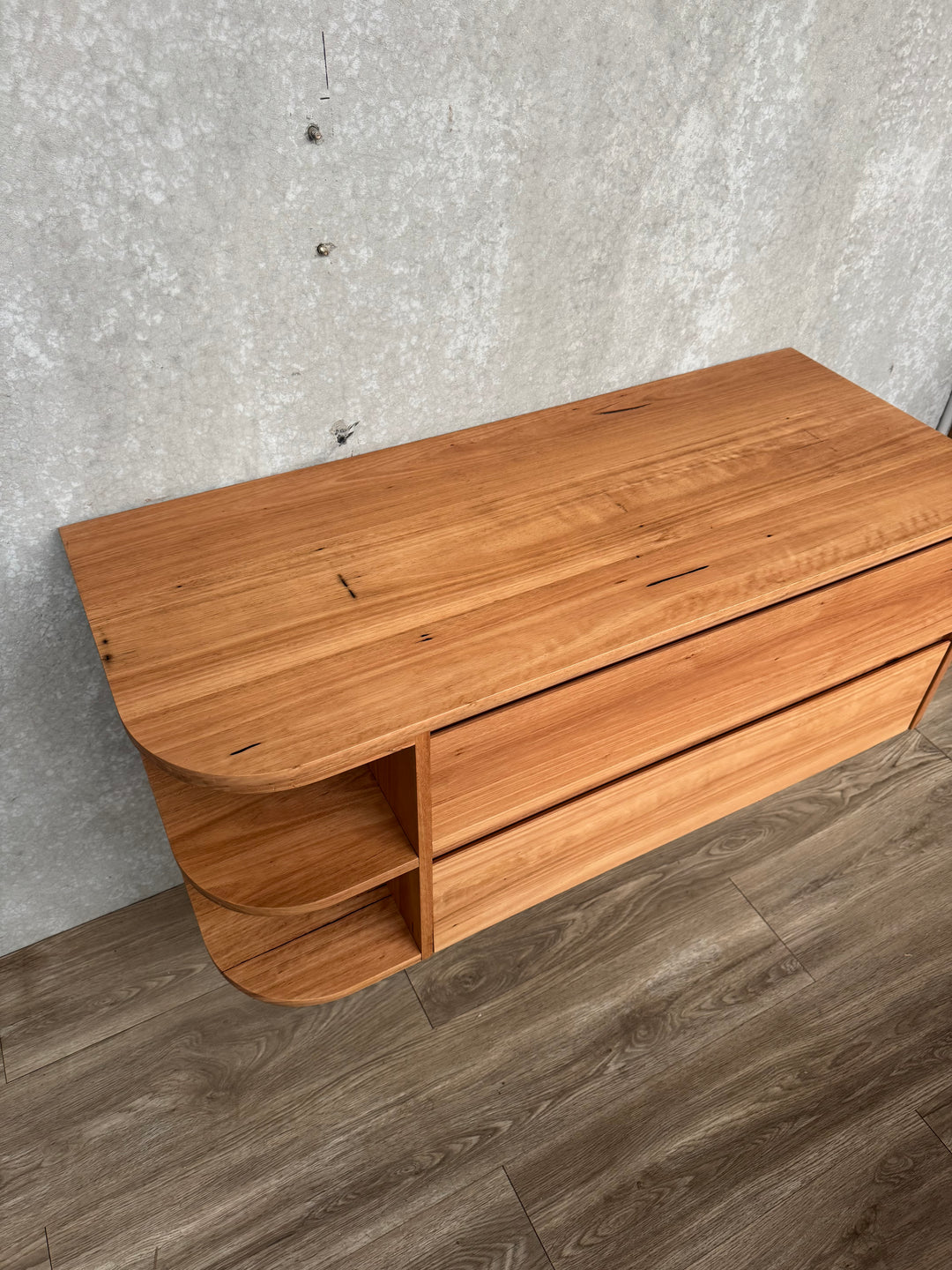 1200mm Curve Vanity Timber Top