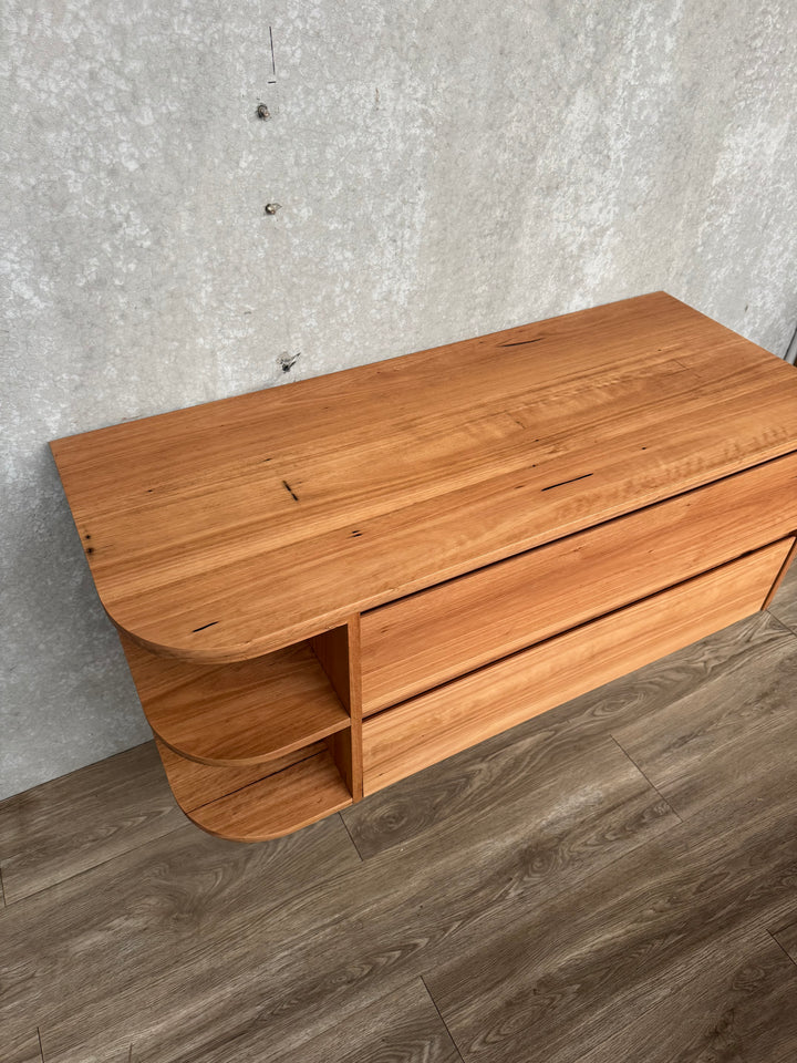 1200mm Curve Vanity Timber Top