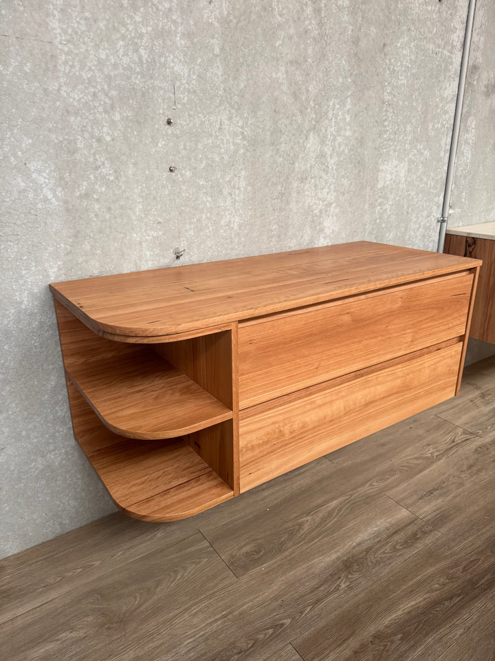 1200mm Curve Vanity Timber Top